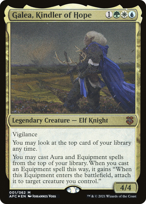 Galea, Kindler of Hope (AFC-001) - mythic - Etched Foil