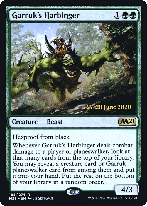 Garruk's Harbinger (PRE-185S) - rare - Foil