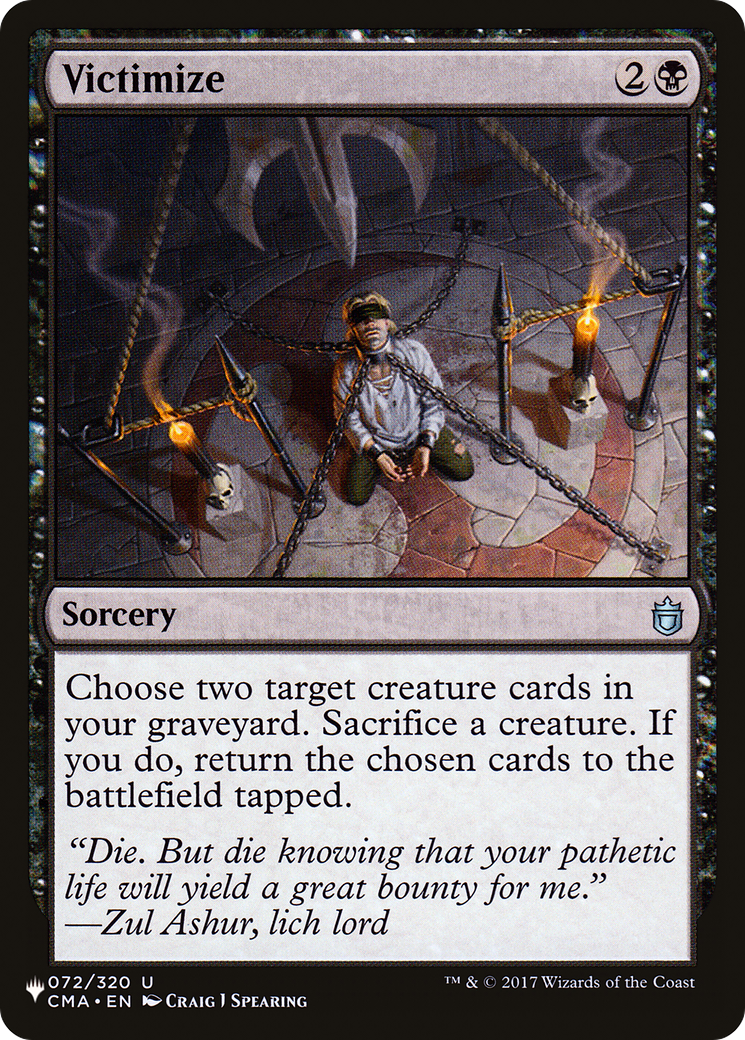 Victimize (LIST-CMA-72) - uncommon