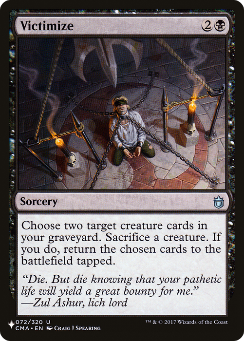 Victimize (LIST-CMA-72) - uncommon