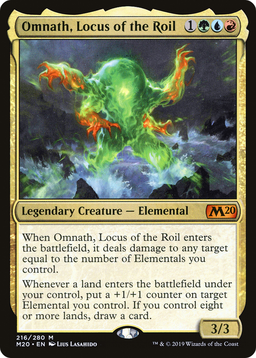 Omnath, Locus of the Roil (M20-216) - mythic - Foil