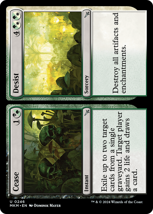 Cease // Desist (MKM-246) - uncommon - Foil