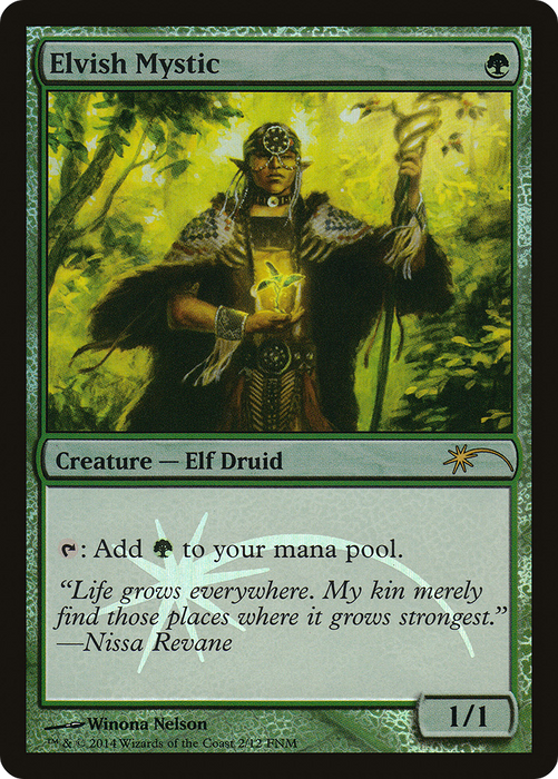 Elvish Mystic (FNM-002) - rare - Foil