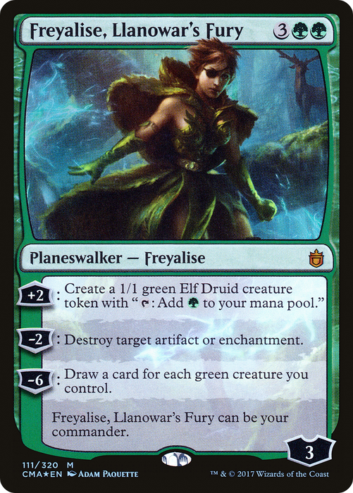 Freyalise, Llanowar's Fury (CMA-111) - mythic - Foil