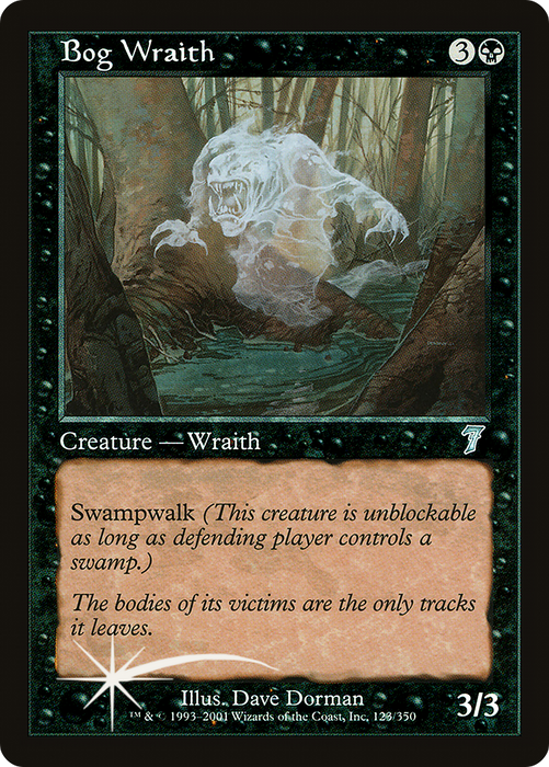 Bog Wraith (7ED-123★) - uncommon - Foil