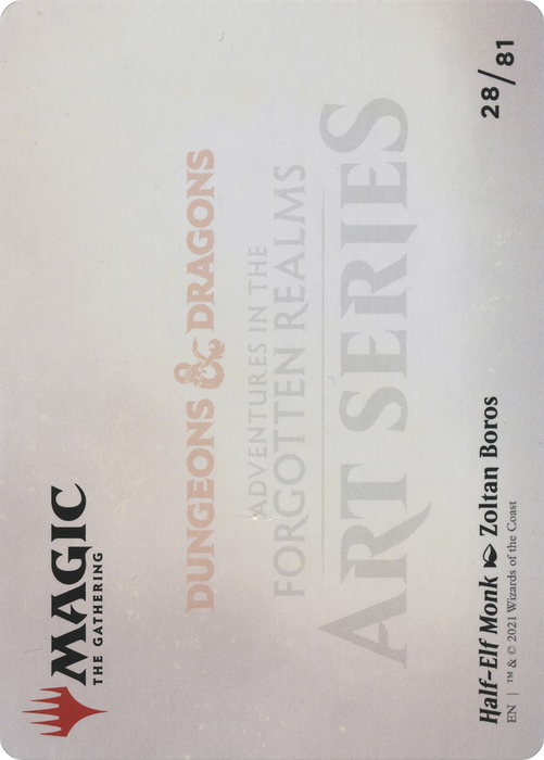 Half-Elf Monk // Half-Elf Monk (AAFR-028) - common (Borderless)