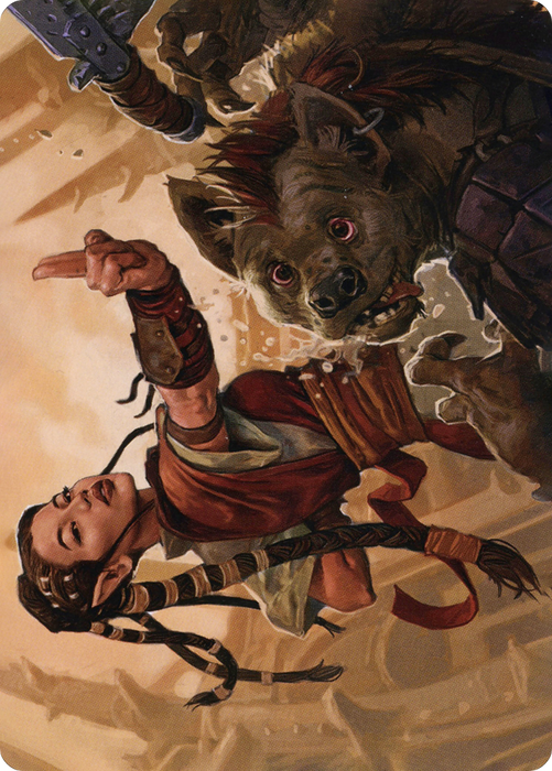 Half-Elf Monk // Half-Elf Monk (AAFR-028) - common (Borderless)