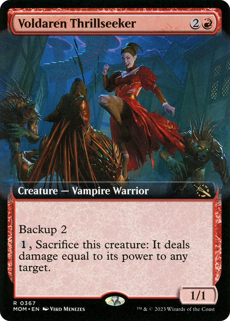 Voldaren Thrillseeker (MOM-367) - rare: (Extended Art) - Foil