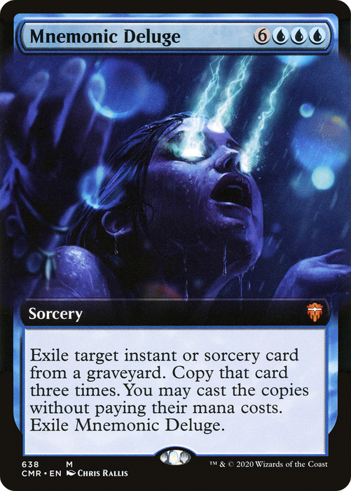 Mnemonic Deluge (CMR-638) - mythic: (Extended Art) - Foil
