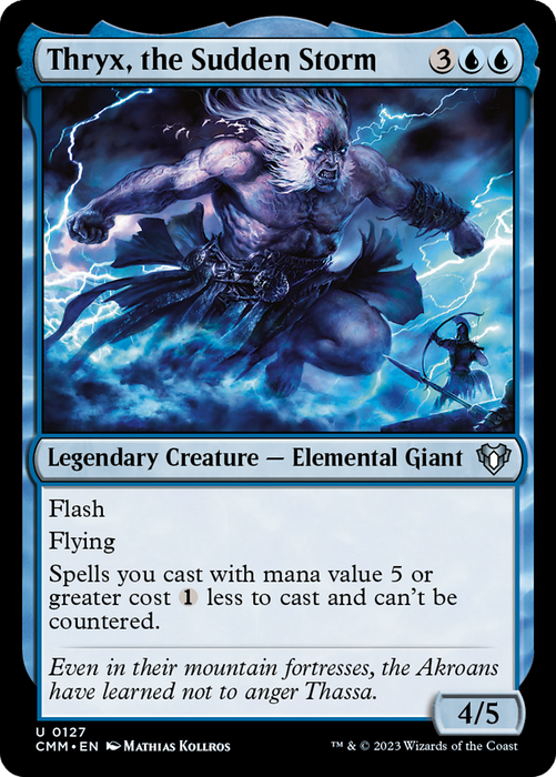 Thryx, the Sudden Storm (CMM-127) - uncommon - Foil