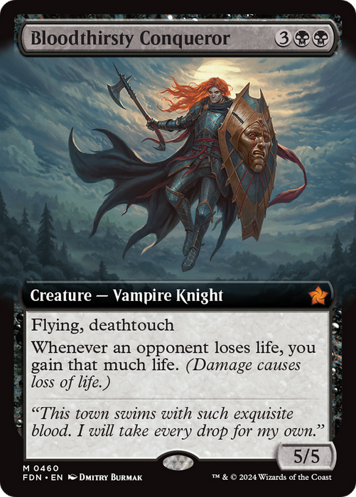 Bloodthirsty Conqueror (FDN-460) - mythic: (Extended Art) - Foil