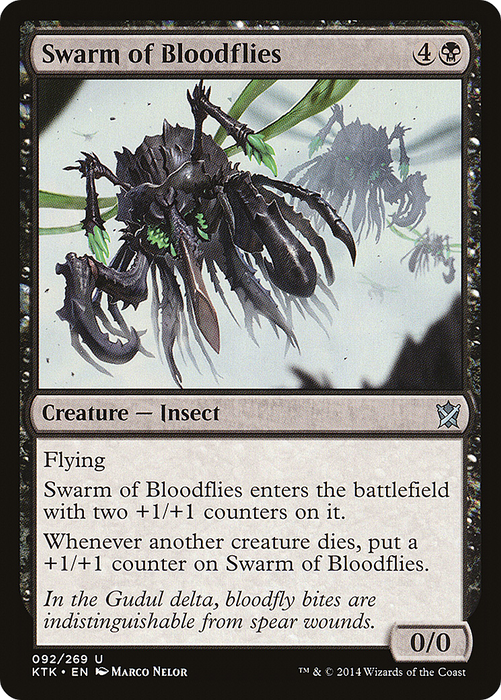 Swarm of Bloodflies (KTK-092) - uncommon - Foil