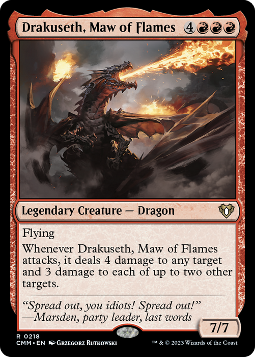 Drakuseth, Maw of Flames (CMM-218) - rare
