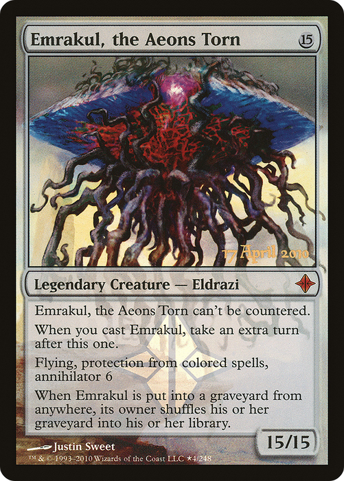 Emrakul, the Aeons Torn (PRE-04★) - mythic - Foil