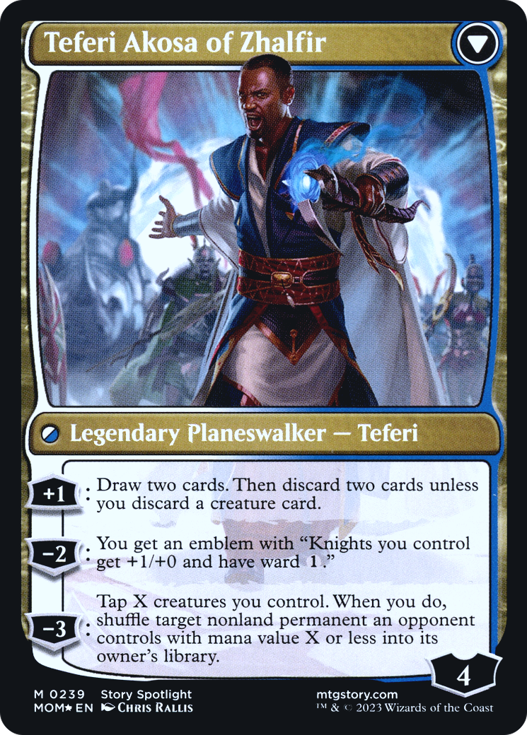 Invasion of New Phyrexia // Teferi Akosa of Zhalfir (PRE-239S) - mythic - Foil
