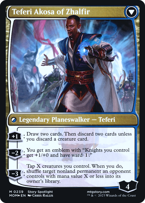 Invasion of New Phyrexia // Teferi Akosa of Zhalfir (PRE-239S) - mythic - Foil