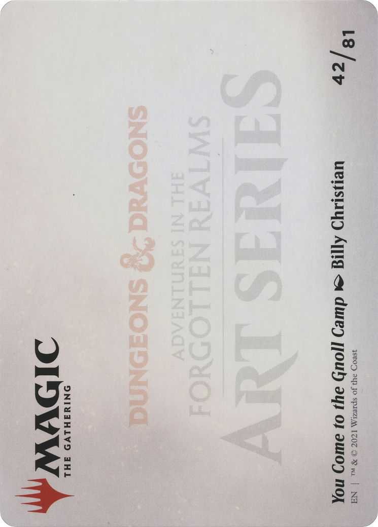 You Come to the Gnoll Camp // You Come to the Gnoll Camp (AAFR-042) - common (Borderless)