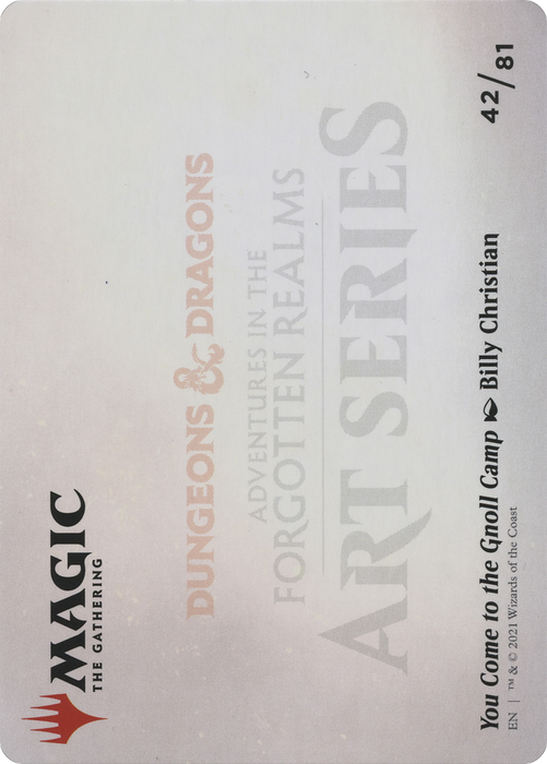 You Come to the Gnoll Camp // You Come to the Gnoll Camp (AAFR-042) - common (Borderless)