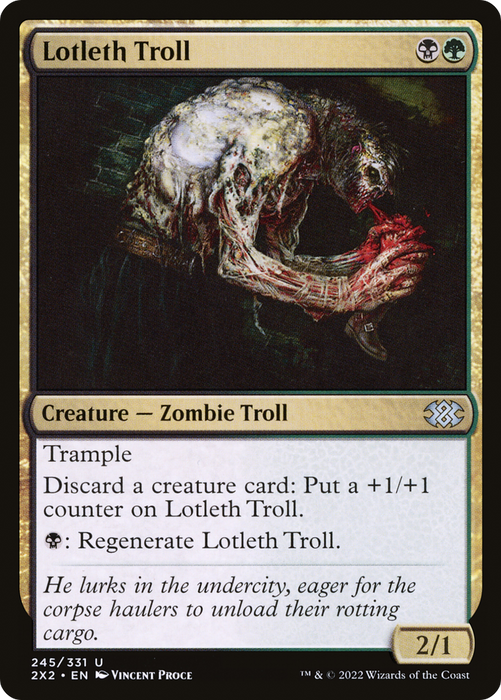 Lotleth Troll (2X2-245) - uncommon