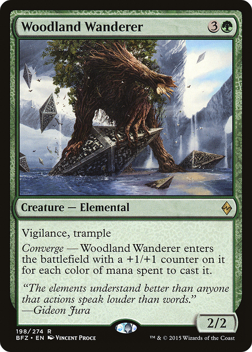 Woodland Wanderer (BFZ-198) - rare - Foil