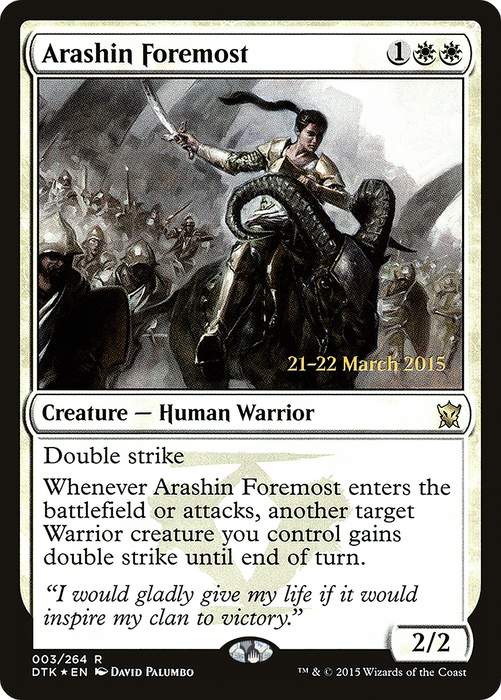 Arashin Foremost (PRE-03S) - rare - Foil