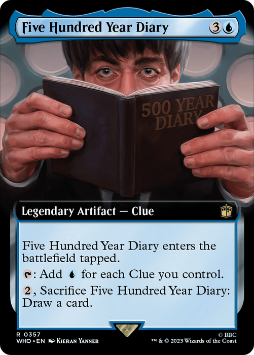 Five Hundred Year Diary (WHO-357) - rare: (Extended Art) - Foil
