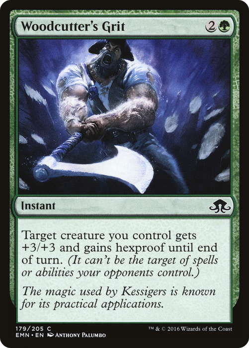 Woodcutter's Grit (EMN-179) - common - Foil