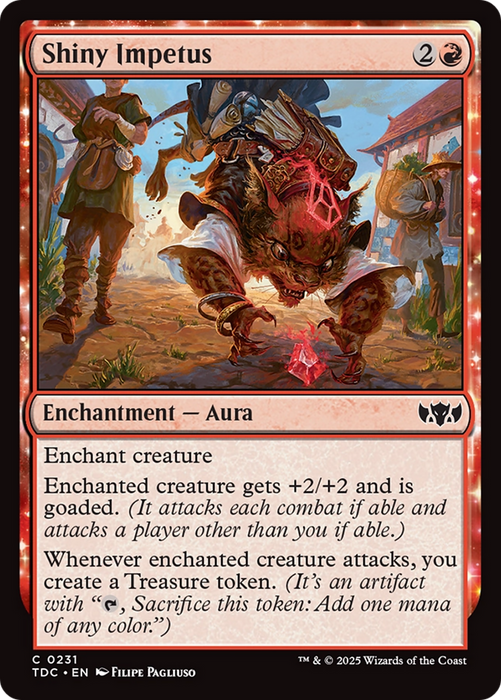 Shiny Impetus (TDC-231) - common: (enchantment)