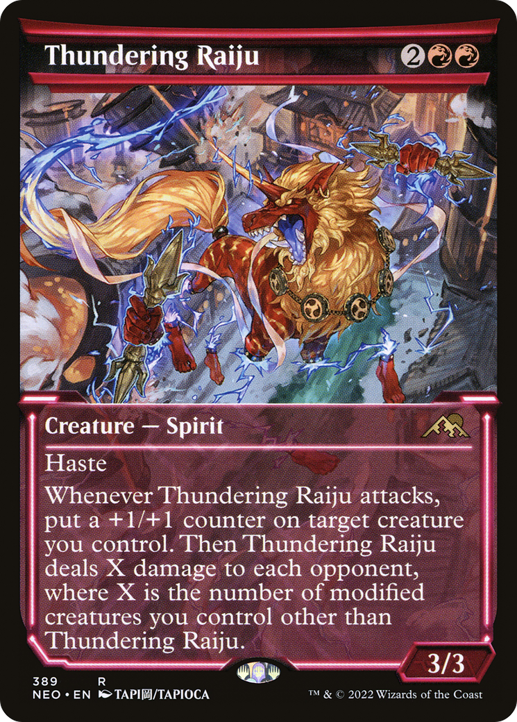 Thundering Raiju (NEO-389) - rare: (Showcase)