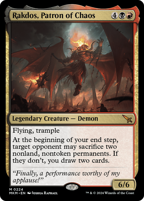 Rakdos, Patron of Chaos (MKM-224) - mythic