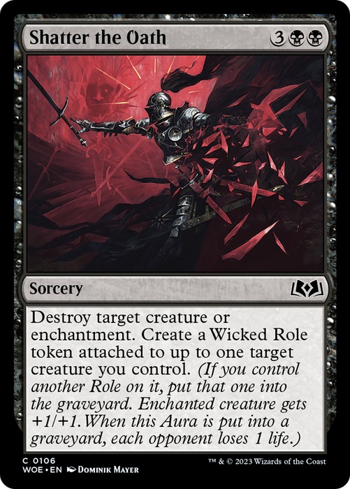 Shatter the Oath (WOE-106) - common - Foil