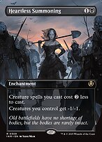 Heartless Summoning (INR-309) - rare: (enchantment) (Borderless) - Foil