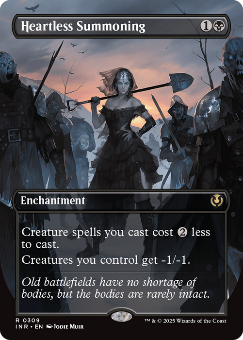 Heartless Summoning (INR-309) - rare: (enchantment) (Borderless)