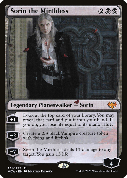 Sorin the Mirthless (VOW-131) - mythic