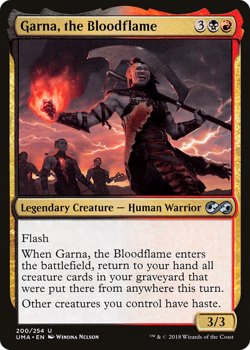 Garna, the Bloodflame (UMA-200) - uncommon - Foil