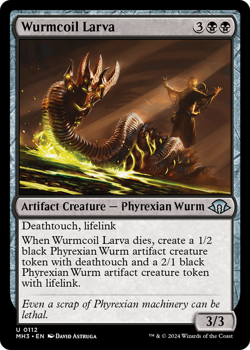 Wurmcoil Larva (MH3-112) - uncommon - Foil