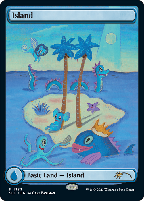 Island (SLD-1383) - rare: (Full Art)