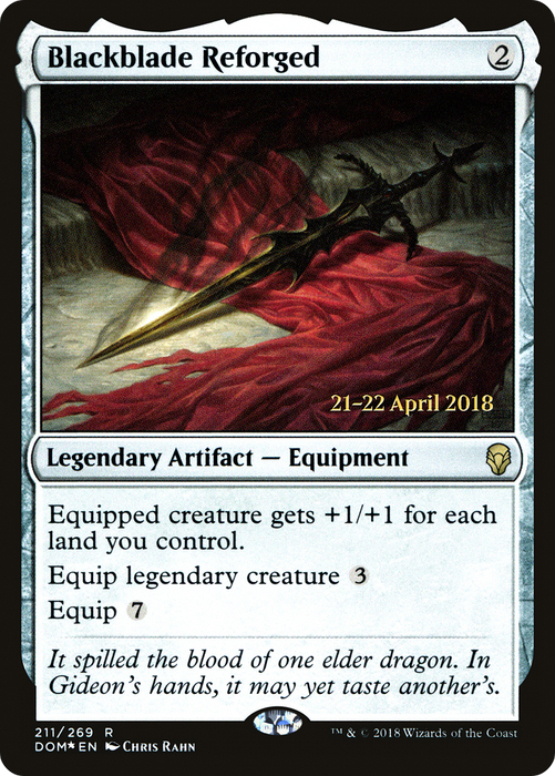 Blackblade Reforged (PRE-211S) - rare - Foil