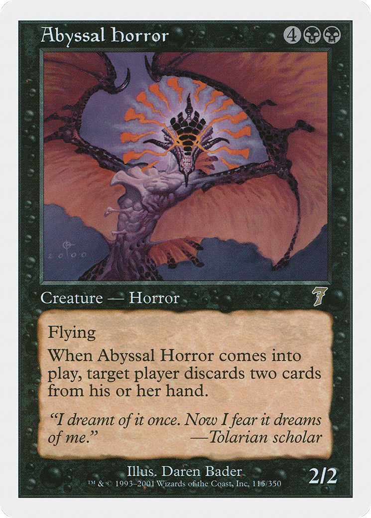 Abyssal Horror (7ED-115) - rare