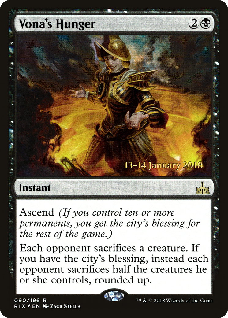 Vona's Hunger (PRE-90S) - rare - Foil