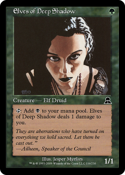 Elves of Deep Shadow (ME3-116) - common - Foil