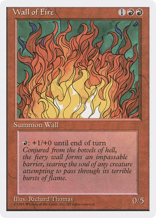 Wall of Fire (4ED-230) - uncommon