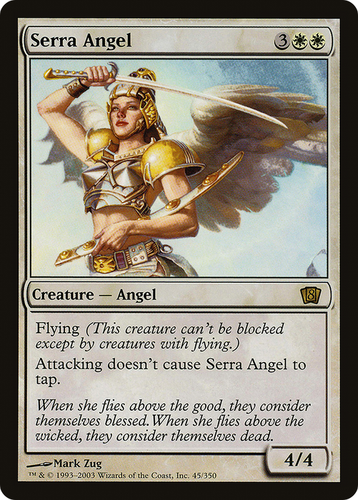 Serra Angel (8ED-45★) - rare - Foil