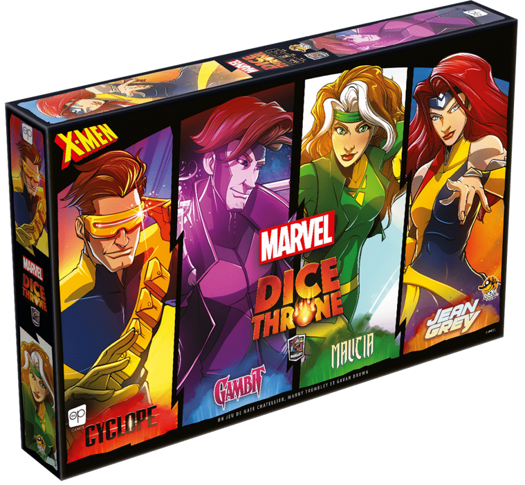 Dice Throne: Marvel X-Men: Cyclops vs. Gambit vs. Rogue vs. Jean Grey (French)