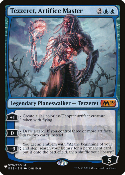 Tezzeret, Artifice Master (LIST-M19-79) - mythic
