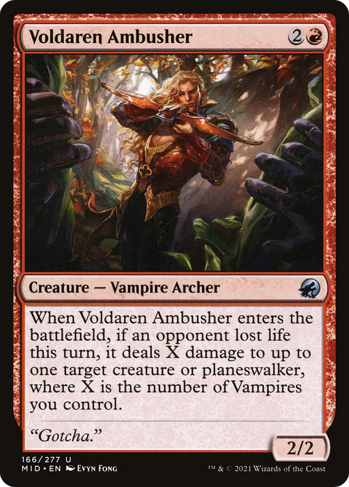 Voldaren Ambusher (MID-166) - uncommon - Foil