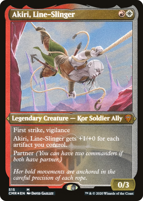 Akiri, Line-Slinger (CMR-515) - mythic - Etched Foil
