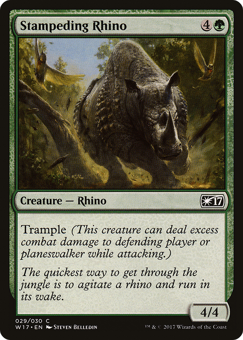 Stampeding Rhino (W17-029) - common