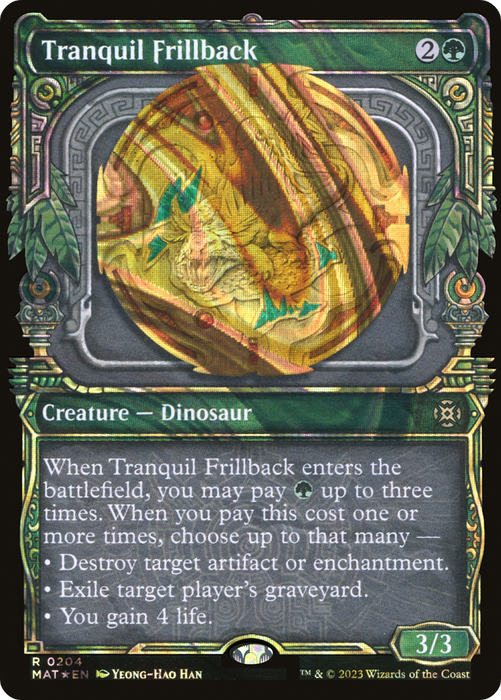 Tranquil Frillback (MAT-204) - rare: (Showcase) - Foil