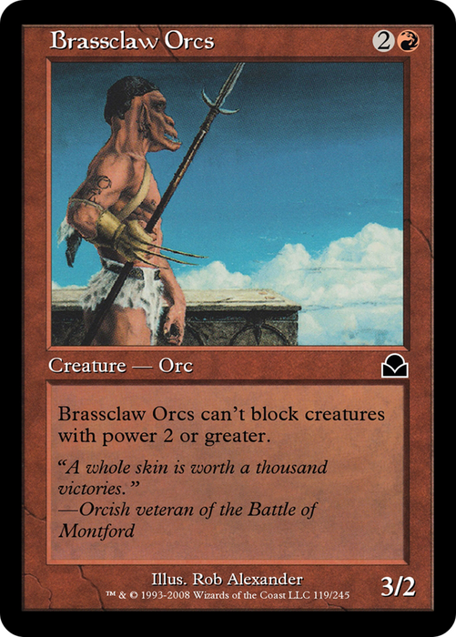 Brassclaw Orcs (ME2-119) - common - Foil